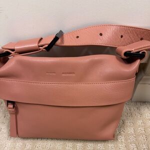 All Saints Blush Leather Crossbody Bag